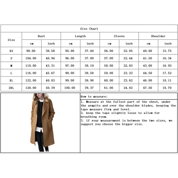 chouyatou Womens Winter Casual Single Breasted Long Wool Coat Formal Office Wool OvercoatRed