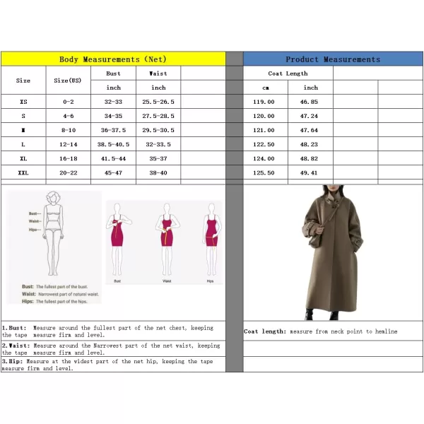 chouyatou Womens Winter Hidden Single Breasted Wool Coat Raglan Sleeve Business Long Wool OvercoatDark Khaki