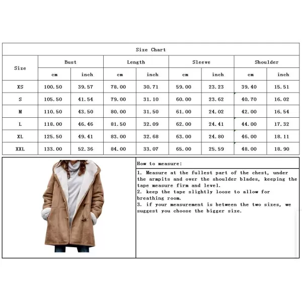 chouyatou Womens Winter Warm Sherpa Lined Suede Leather Longline Coat with Horn ButtonsBlack