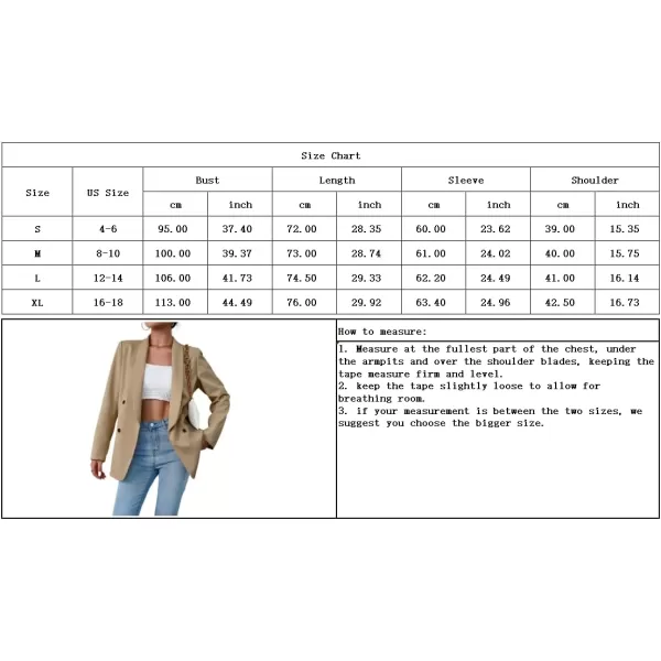 chouyatou Womens Shawl Collar Office Work Blazer Jacket Double Breasted Business Casual Blazer SuitGrey