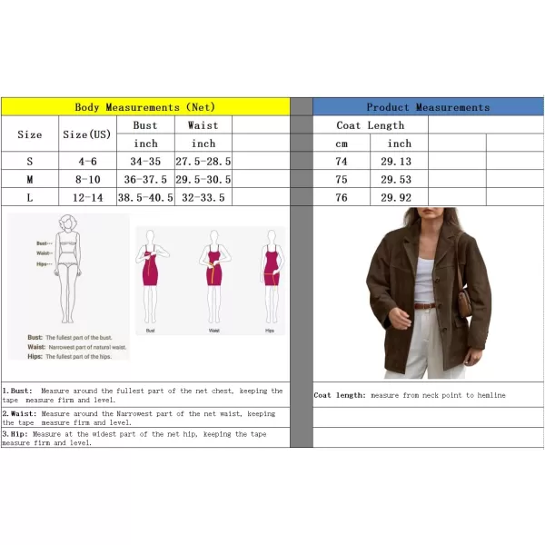 chouyatou Womens Faux Suede Blazer Jacket Notched Lapel Single Breasted Faux Suede Leather Suit JacketCoffee Brown