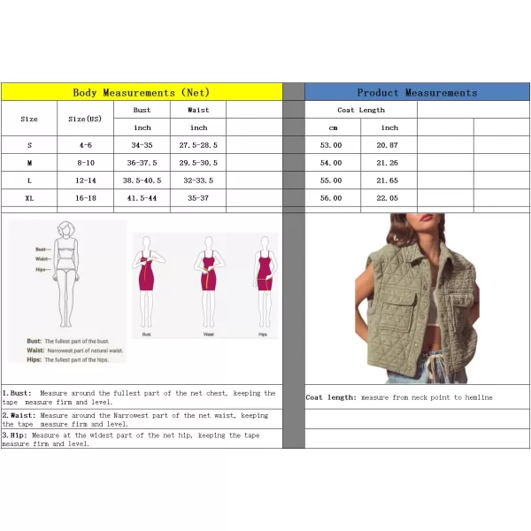 chouyatou Womens Oversized Button Up Puffer Vest Jacket Quilted Lightweight Winter Padded Coat TopsBeige