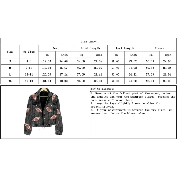 chouyatou Women Fall Sequin Rugby Distressed Corduroy Jacket Lightweight Frayed Oversized Denim JacketGreen