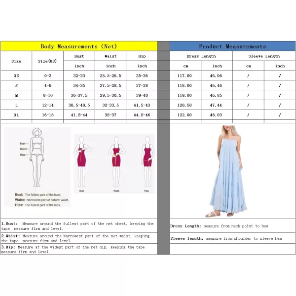 chouyatou Womens Summer Boho Flowy Spaghetti Strap Maxi Dress Smocked Back Casual Swing Beach SundressLight Blue