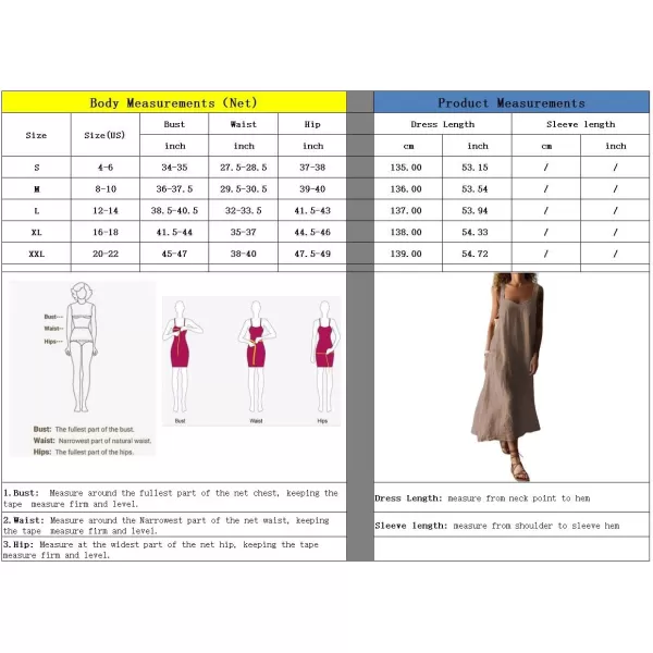 chouyatou Womens Summer Spaghetti Strap Sleeveless Linen Overall Dress Casual ALine Midi Long Beach DressKhaki