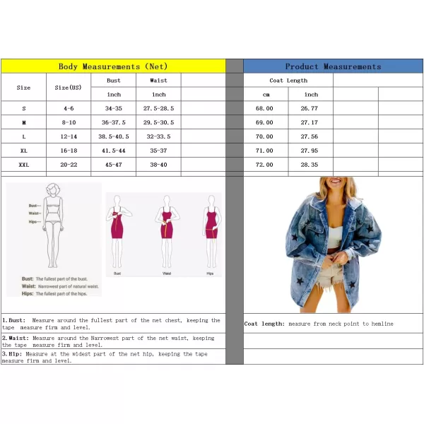 chouyatou Womens Vintage Button Down Corduroy Jacket Cute Star Print Casual Loose Jacket Shacket with PocketsBlue