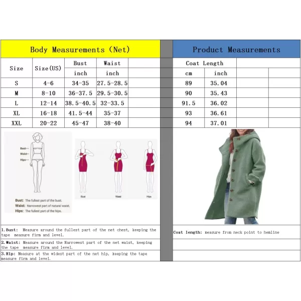 chouyatou Womens Winter Single Breasted Long Wool Coat with Hood Casual Wool Blend Trench Coat JacketKhaki
