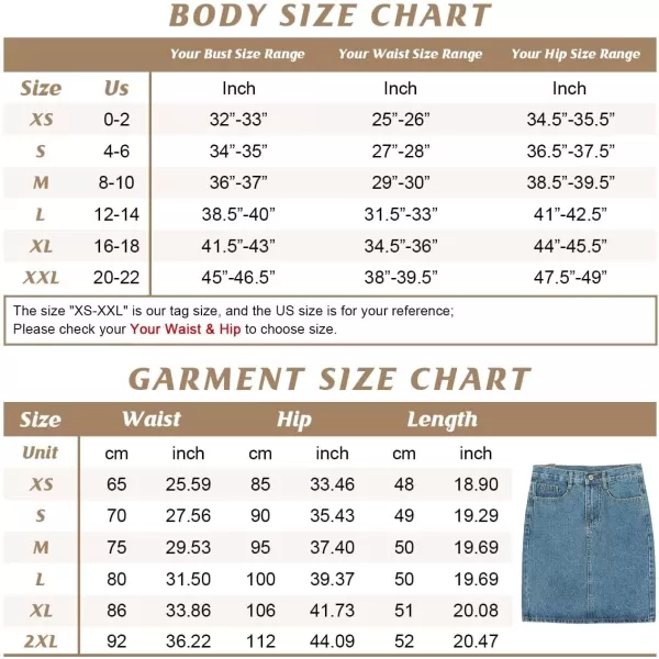 chouyatou Womens Basic FivePocket Rugged Wear Denim Pencil Skirt with SlitWhite