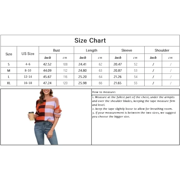 chouyatou Womens Casual Crew Neck Color Block Striped Patchwork Knitted Pullover Sweater TopsApricot Khaki