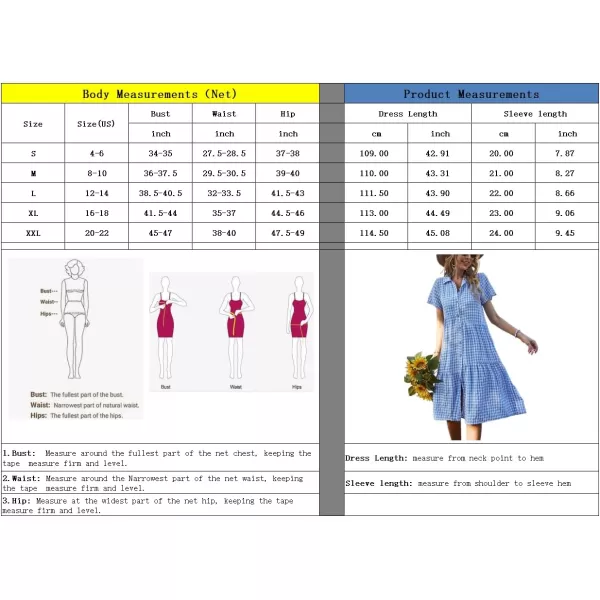 chouyatou Womens Summer Flutter Sleeve Midi Long Gingham Dress Plaid Button Down Shirt DressGreen