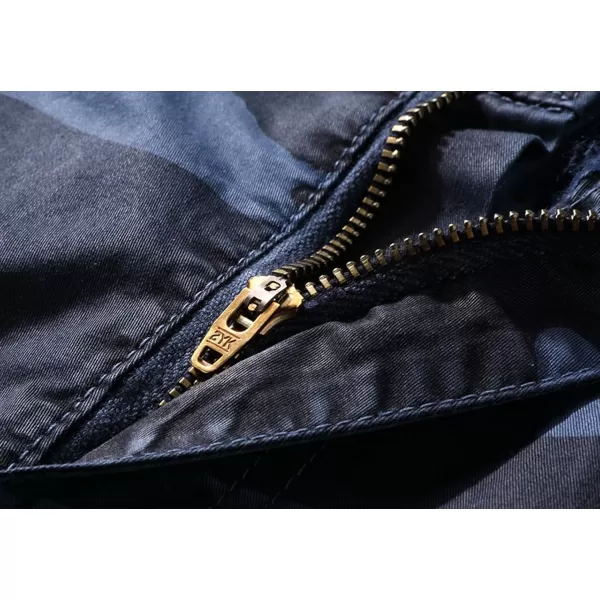 chouyatou Mens Casual ElasticWaist Loose MultiPocket Chino Cargo Work Shorts05bluecamo