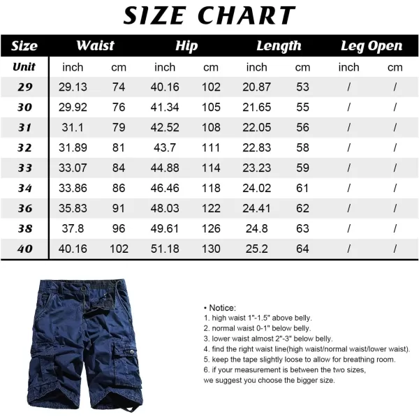 chouyatou Mens Casual ElasticWaist Loose MultiPocket Chino Cargo Work ShortsCargoarmy