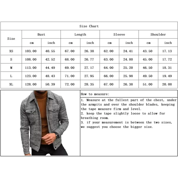chouyatou Mens Fall Gentle Wear Button Down Contrast Color Plaid Trucker JacketGrey