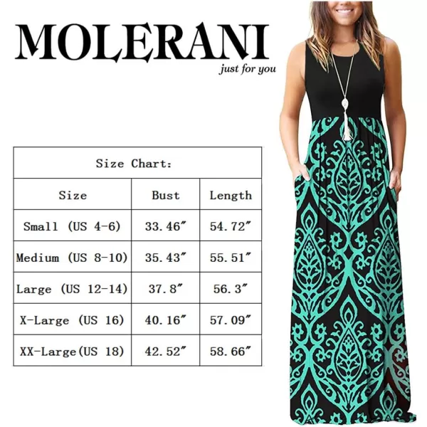 MOLERANI Womens Loose Plain Maxi Dresses Casual Long Dresses with Pockets01 Dark Green
