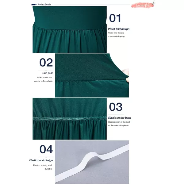 MOLERANI Womens Loose Plain Maxi Dresses Casual Long Dresses with Pockets01 Dark Green