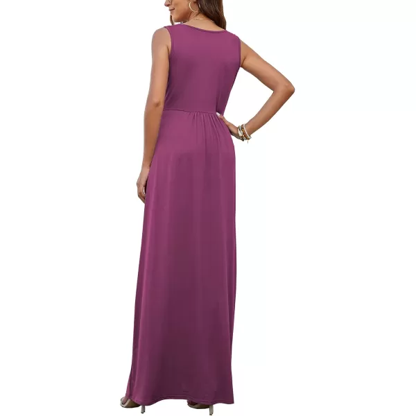 MOLERANI Womens Loose Plain Maxi Dresses Casual Long Dresses with Pockets03 Mauve