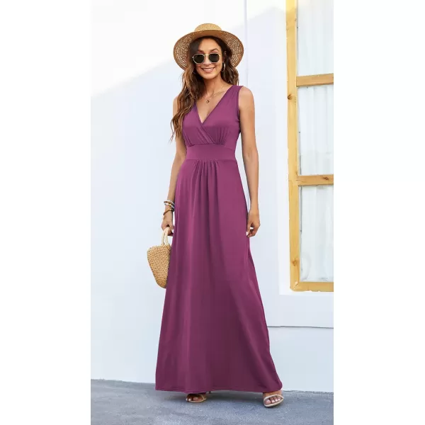 MOLERANI Womens Loose Plain Maxi Dresses Casual Long Dresses with Pockets03 Mauve