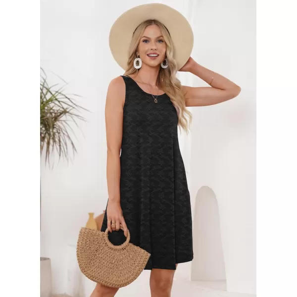 MOLERANI Womens Casual Swing Simple TShirt Loose DressYblack