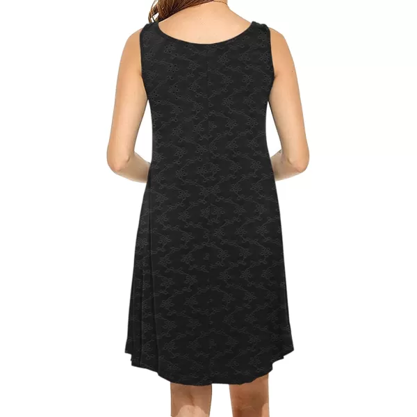 MOLERANI Womens Casual Swing Simple TShirt Loose DressYblack