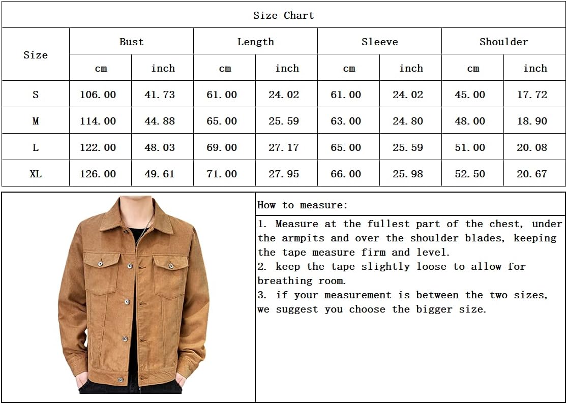 chouyatou Mens Spring Fall Vintage Casual Work Wear Lightweight Corduroy JacketDark Blue