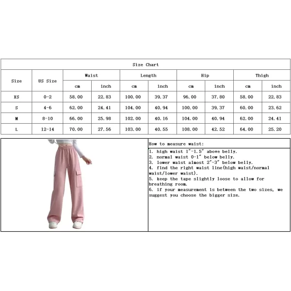 chouyatou Womens Baggy Cargo Sweatpants Casual Y2K High Waisted Wide Leg Jogger PantsWhitish Grey