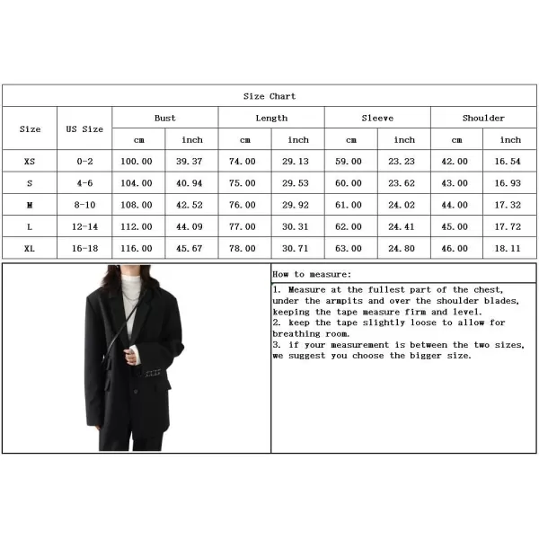chouyatou Womens Casual Business Button Up Blazer Long Sleeve Notch Collar Office Work Blazer JacketsGrey