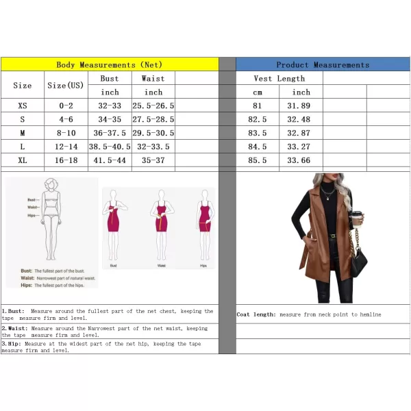 chouyatou Womens Notched Lapel Open Front Sleeveless Pu Faux Leather Vest Jacket with BeltBlack