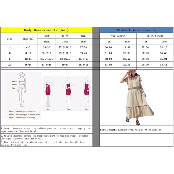 chouyatou Womens Crochet Knit 2 Piece Outfits Eyelet VNeck Collared Pullover Shirt ALine Skirt Sets LoungewearApricot