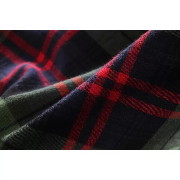 chouyatou Mens Casual Long Sleeve Fleece Lined Plaid Flannel Buttoned Overshirts Jacket ShacketM01