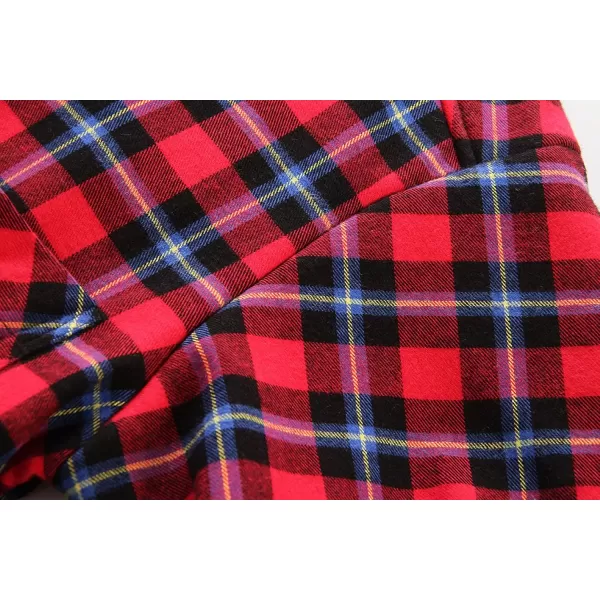 chouyatou Mens Casual Long Sleeve Fleece Lined Plaid Flannel Buttoned Overshirts Jacket ShacketM06