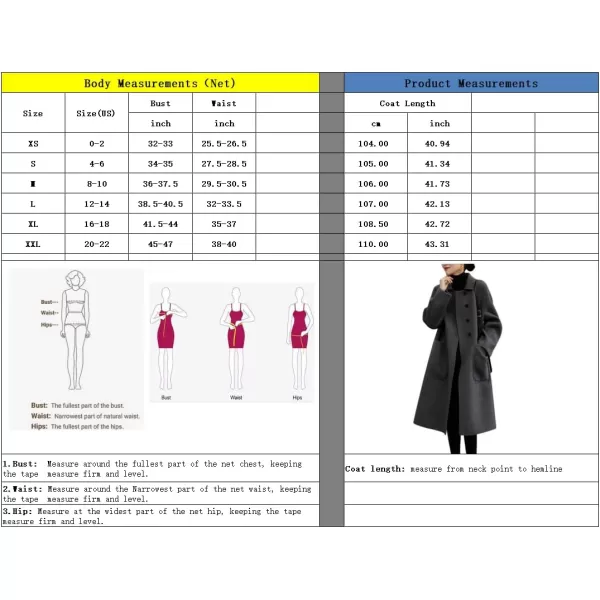 chouyatou Womens Winter Wool Coat Single Breasted Business Casual Midi Long Winter Trench CoatCamel