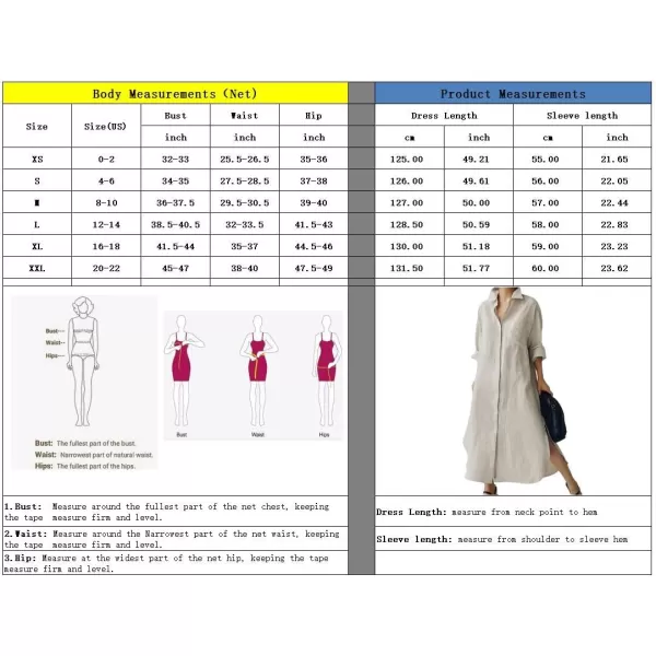 chouyatou Womens Spring Button Down Cotton Shirt Dress Summer Flowy Side Slit Maxi Shift DressApricot