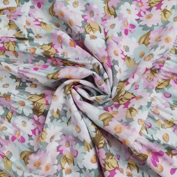 OSTOO Womens 2024 Summer Boho Floral Print Tiered Casual Flowy Long Maxi DressLight Pink Floral