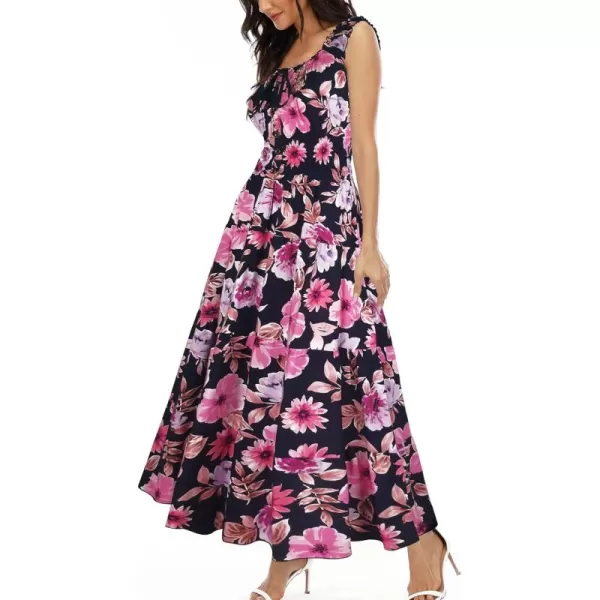 Navy Blue Flowers