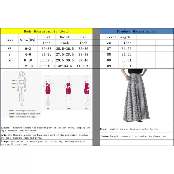 chouyatou Womens Retro Plaid A Line Midi Skirt Gingham High Elastic Waisted Pleated Swing Long SkirtLight Gray
