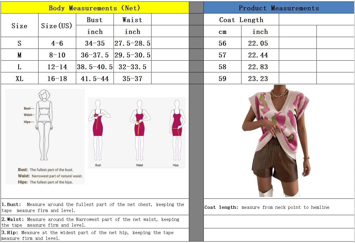 chouyatou Womens Color Block Floral Print Sleeveless Sweater Vest Vintage Contrast Trim Vest Tank TopsGreen