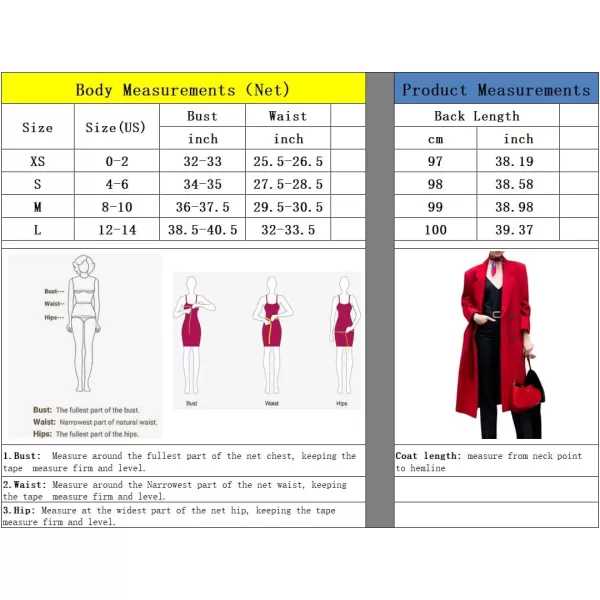 chouyatou Womens Winter Elegant Lapel Double Breasted Office Work Wool Blend Trench Pea Coat OvercoatGray