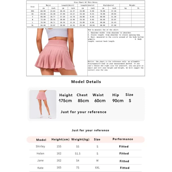 chouyatou Womens Stretched High Waisted A Line Back Pleated Flowy Gym Tennis Skater Skorts Skirts with Shorts UnderneathLight Blue