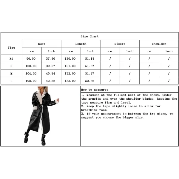 chouyatou Womens Thick Windproof Faux Leather Sherpa Lined Belted Long Trench Coat OuterwearBlack