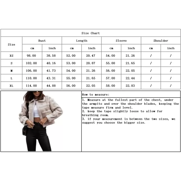 chouyatou Womens Open Front Faux Leather Sherpa Fleece Spliced Cropped Jacket Coat OuterwearBeige