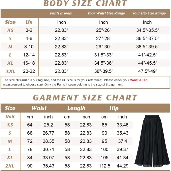 chouyatou Womens Elastic Waist ALine Pleated Chiffon Cropped Wide Leg Pants CulottesPink