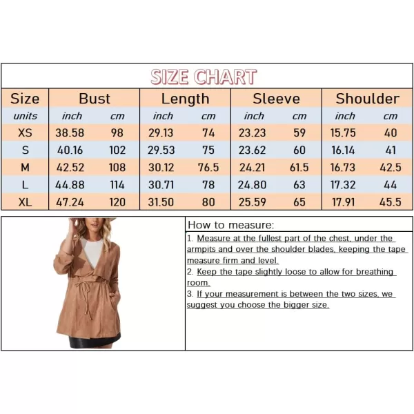 chouyatou Womens Elegant Open Front Drawstring Waist Faux Suede Leather Peplum JacketLight Brown