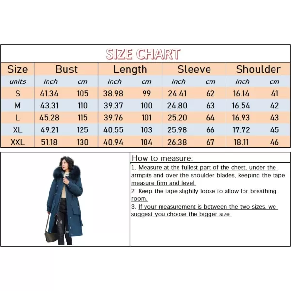 chouyatou Womens Winter Windproof Faux Fur Hood Long Parka Coat with Removable Fleece LiningRed