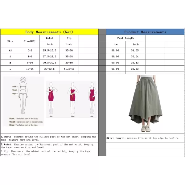 chouyatou Womens Summer Casual High Low Culottes Flowy Pants High Waist Wide Leg Capri Palazzo TrousersArmy Green
