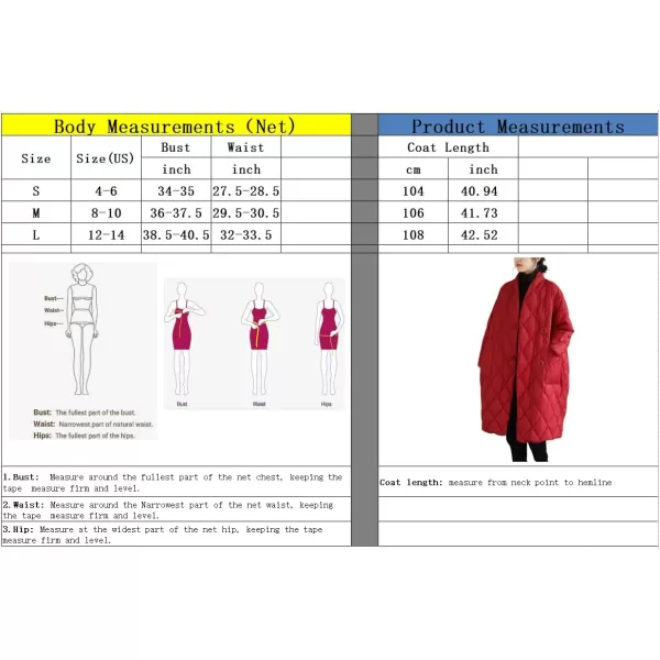 chouyatou Womens Winter Warm Puffer Jacket Stand Collar Diamond Quilted Oversized Long Puffy Down CoatRed
