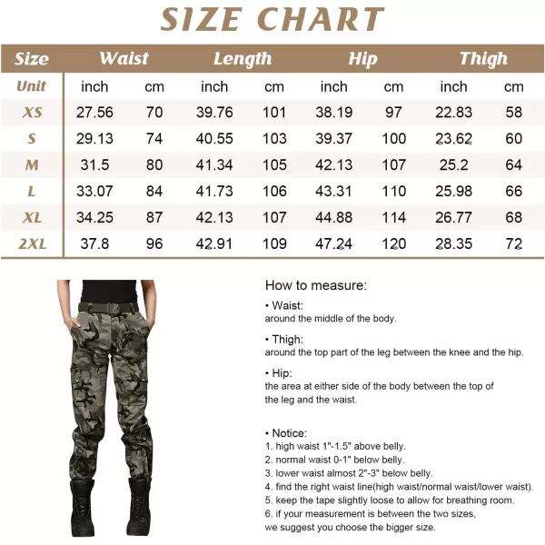 chouyatou Womens Military Straight Fit Stylish Combat Cargo Slacks PantsBlack