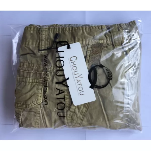 imagechouyatou Womens Casual Camouflage Multi Pockets Cargo Pants73khaki