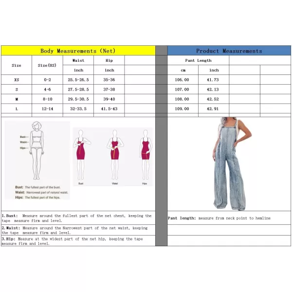 imagechouyatou Womens Casual Adjustable Strap Denim Jumpsuit Distressed Elastic Waist Overalls Jeans PantsBlack