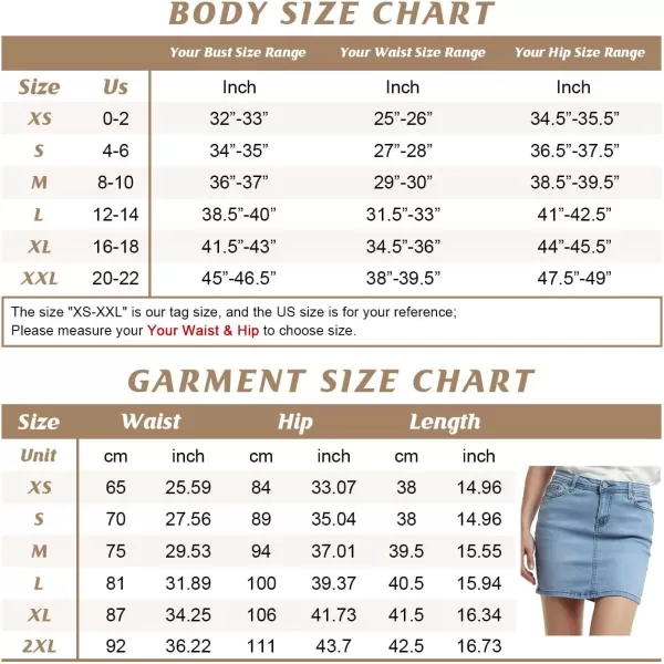 imagechouyatou Womens Casual Short Denim SkirtDblue