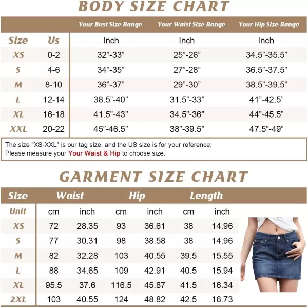 imagechouyatou Womens Casual Short Denim SkirtLblue